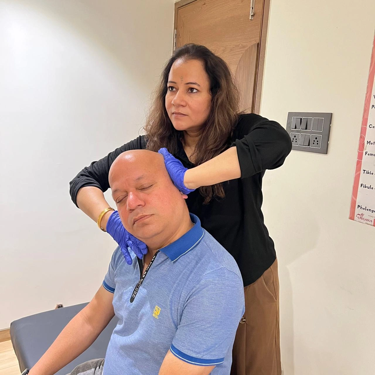 Approach includes gentle neck mobilization to decrease stiffness, manage inflammation, and support better posture.